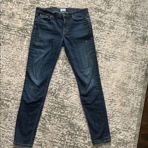 Hudson dark wash skinny jeans